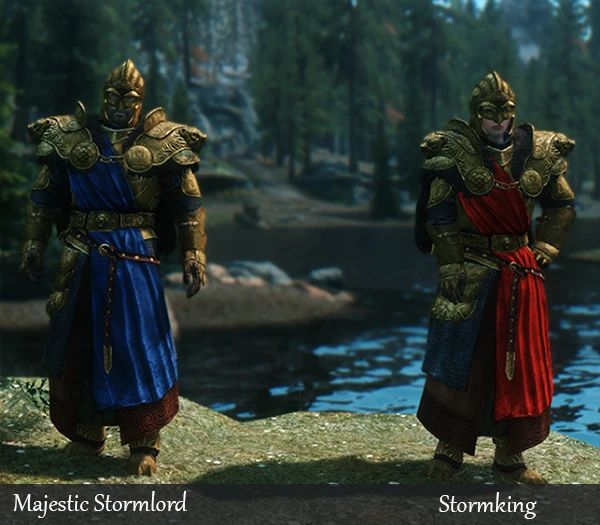 Stormlord Recolors - Immersive Armors Compatible - 2 Sets mod for Skyrim