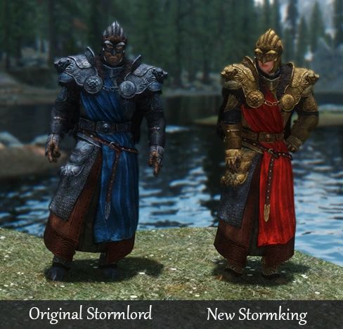 Stormlord Recolors - Immersive Armors Compatible - 2 Sets mod for Skyrim