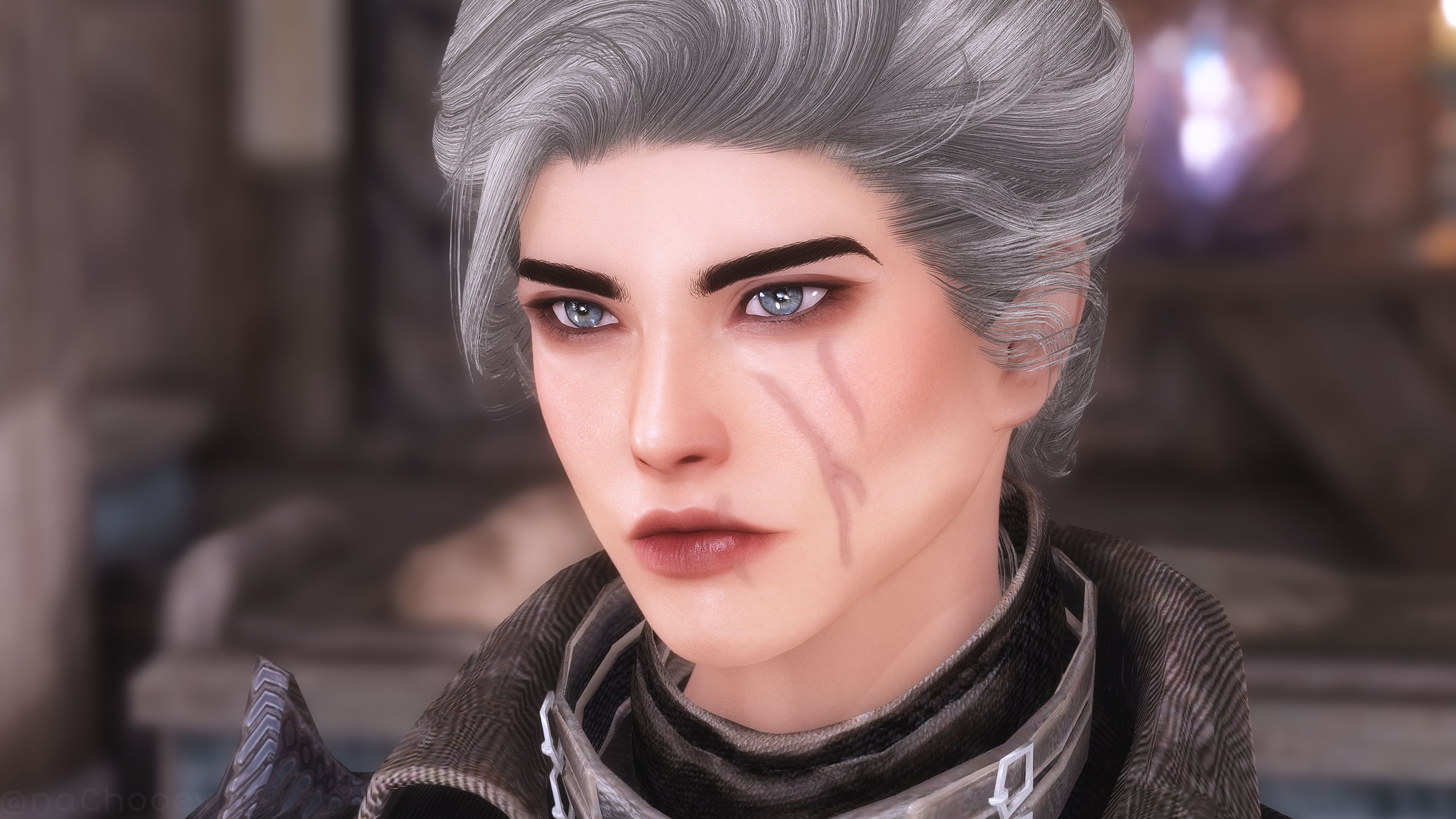 Brows by Hvergelmir for High Poly Head - COTR - UBE mod for The Elder Scrolls V: Skyrim Special Edition
