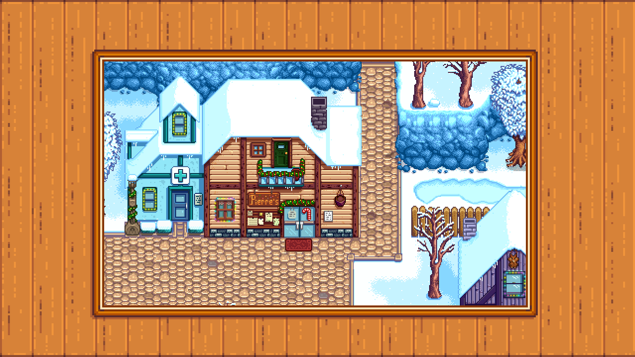 Elle's Seasonal Vanilla Buildings mod for Stardew Valley