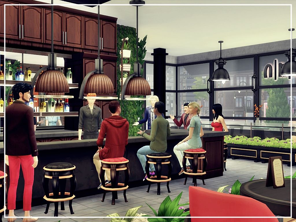 Green Restaurant mod for The Sims 4 