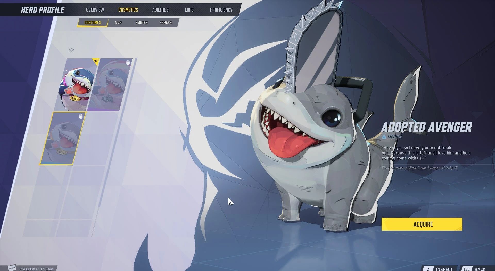 Pochita Jeff mod for Marvel Rivals