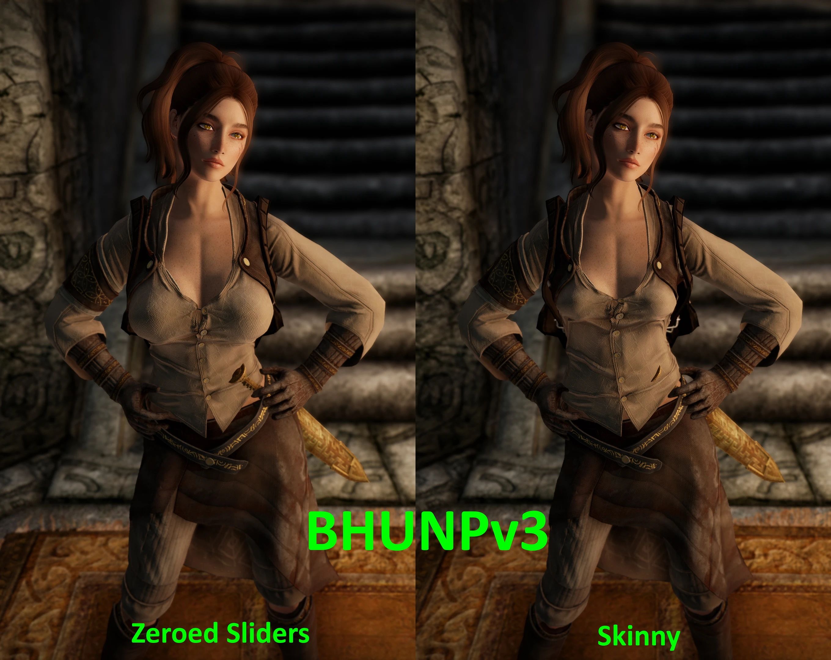 Remiel - Default Outfit BodySlides - CBBE 3BA - BHUNP mod for The Elder Scrolls V: Skyrim Special Edition