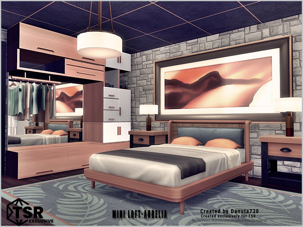 Mini Loft-Aurelia mod for The Sims 4 