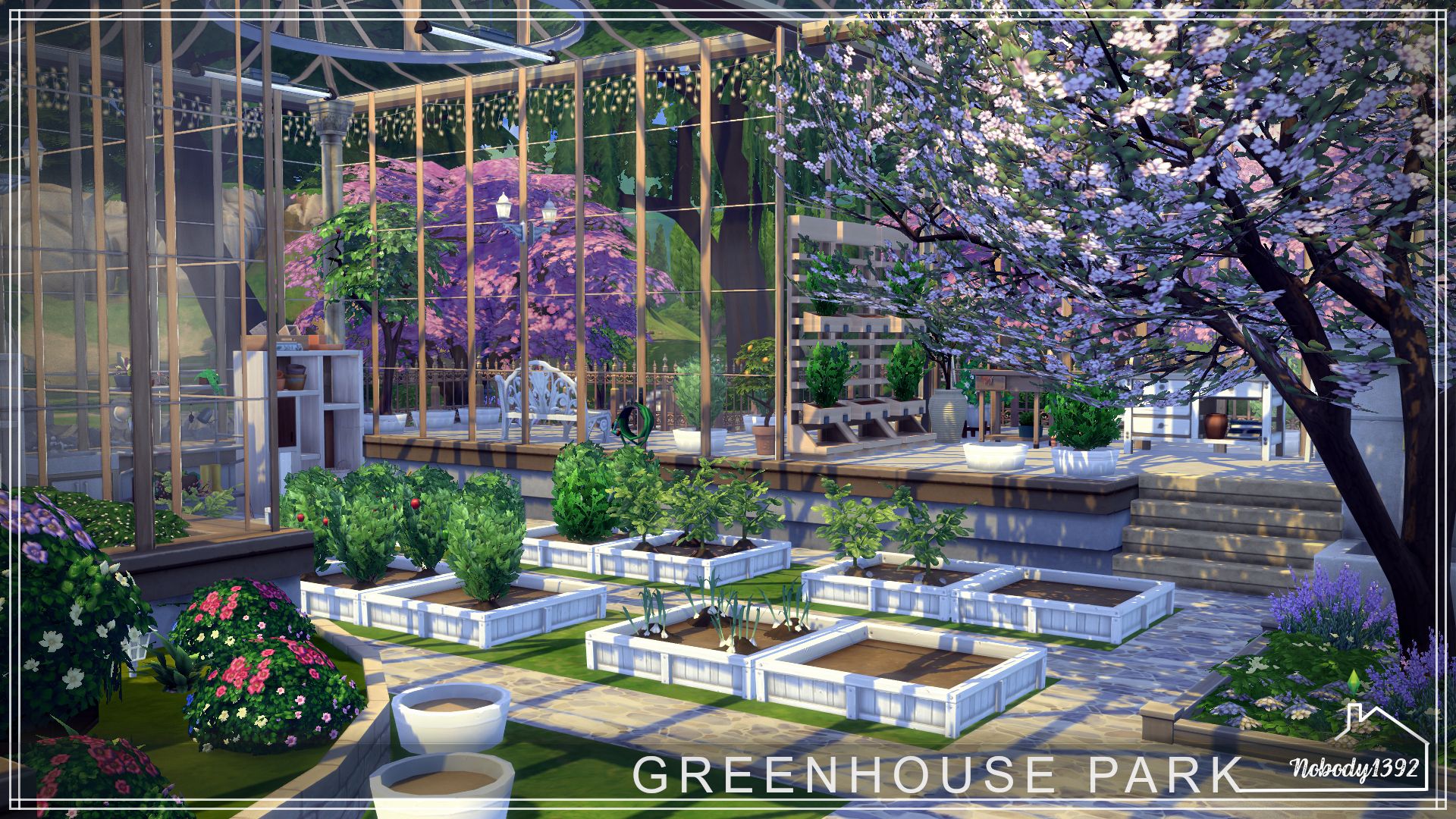 GreenHouse Park(No CC!) mod for The Sims 4 