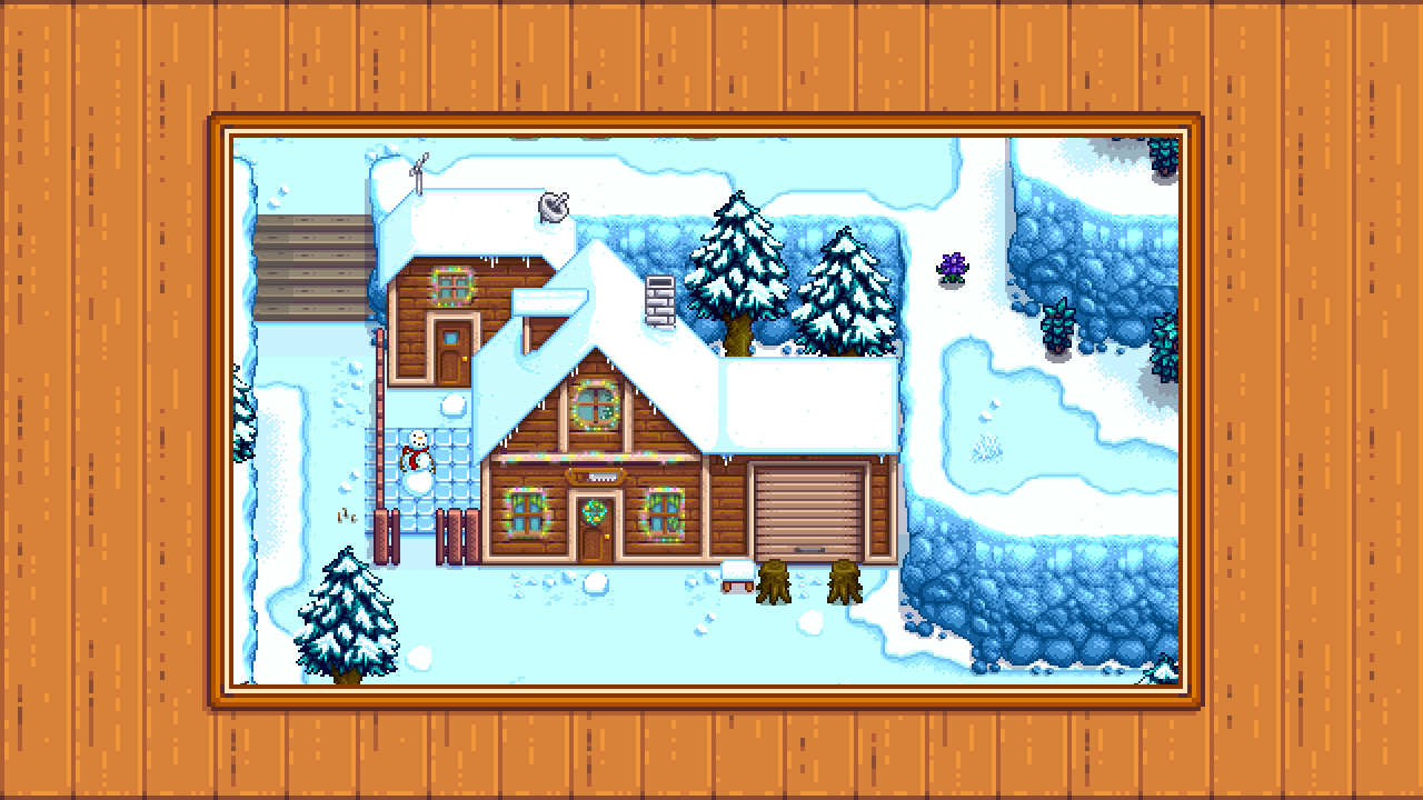 Elle's Seasonal Vanilla Buildings mod for Stardew Valley