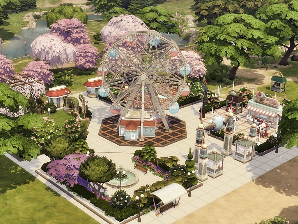 Amusement park mod for The Sims 4 