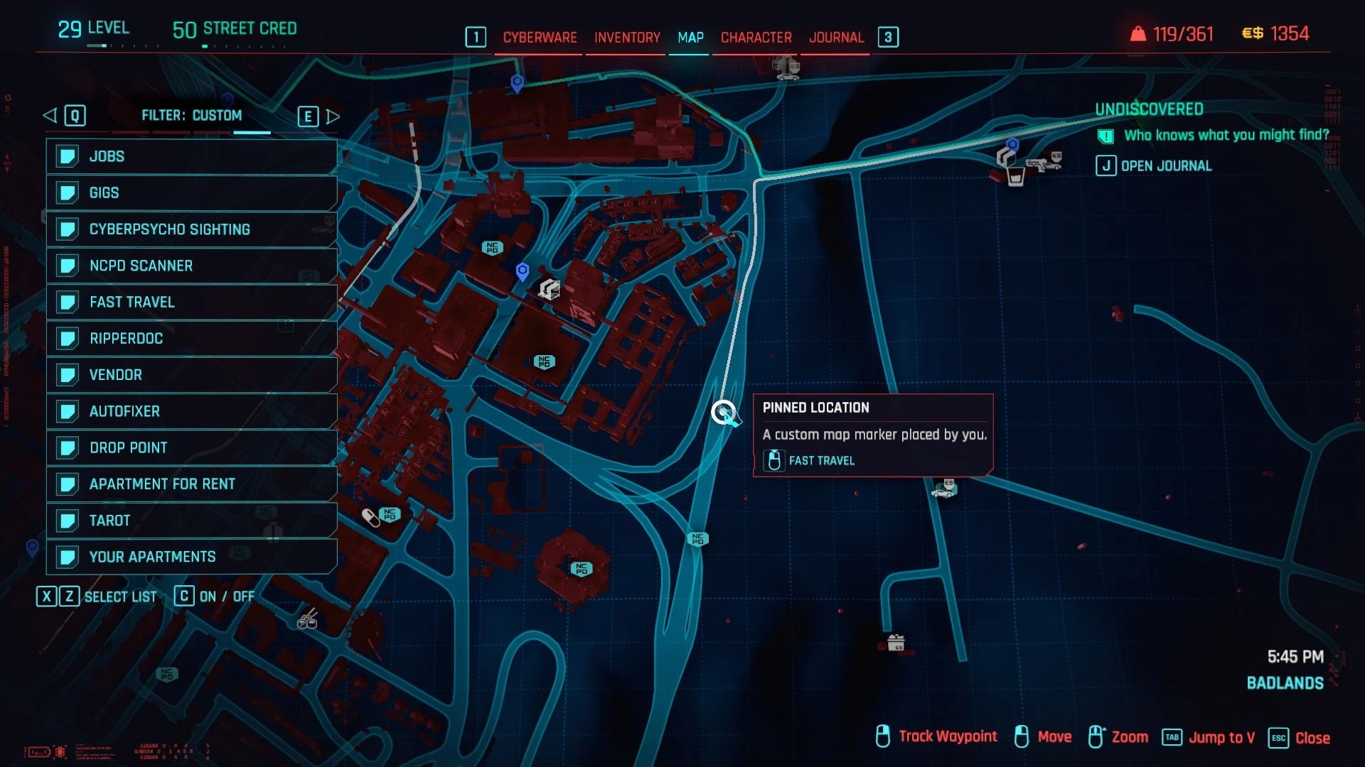 Fast Travel from anywhere to everywhere - Redscript mod for Cyberpunk 2077