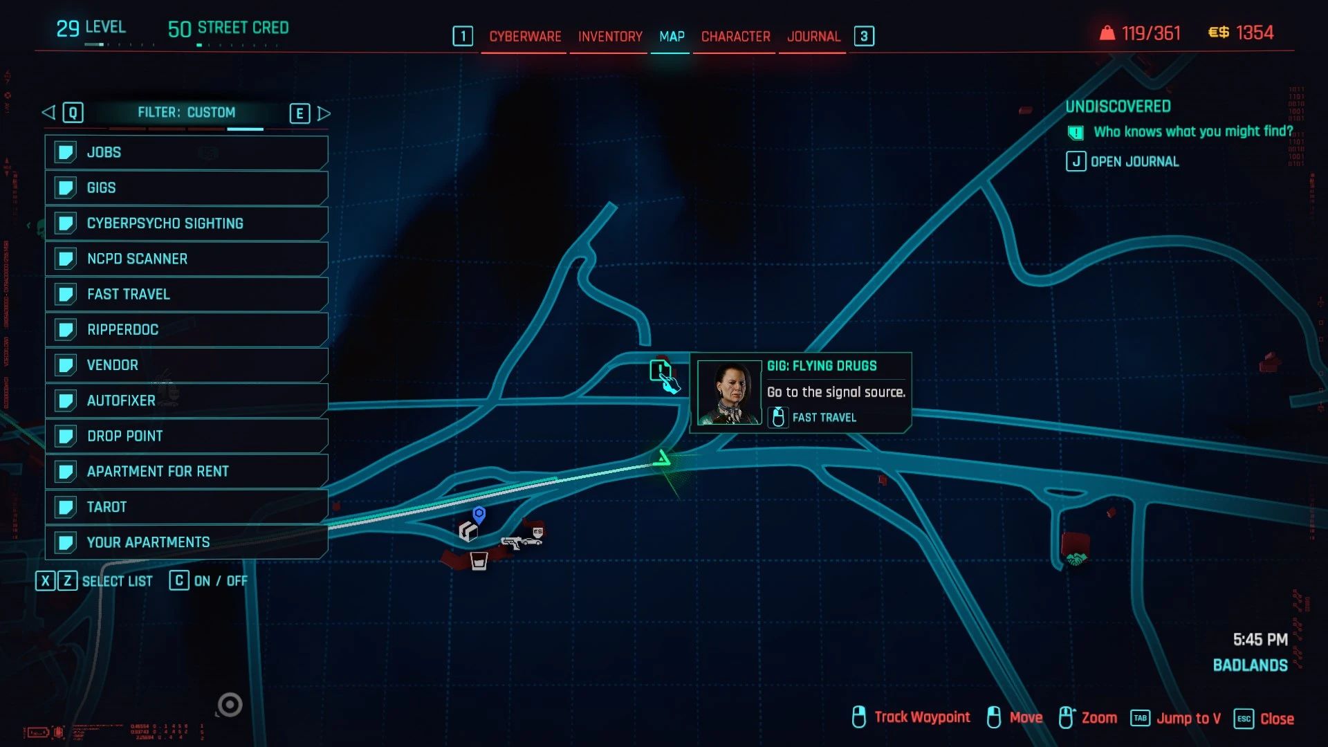 Fast Travel from anywhere to everywhere - Redscript mod for Cyberpunk 2077