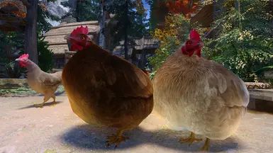 Mihail Chicken Variant (Color - Weight - Hanging) - SPID-BOS mod for The Elder Scrolls V: Skyrim Special Edition