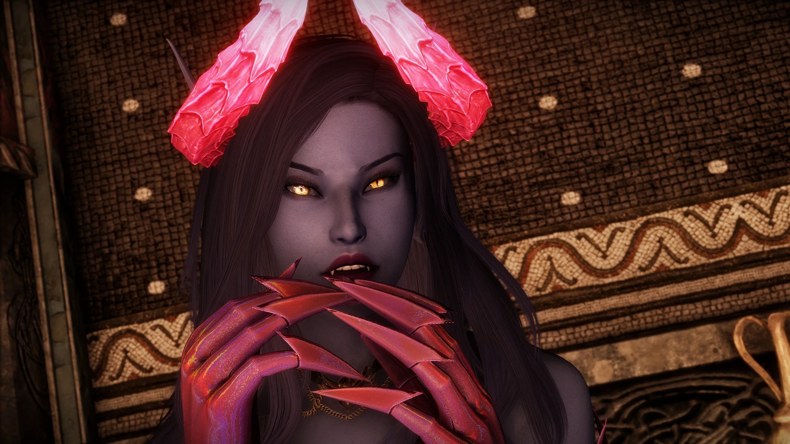 Vermillion the Succubus Redux (Fully Custom Voiced Companion) mod for The Elder Scrolls V: Skyrim Special Edition