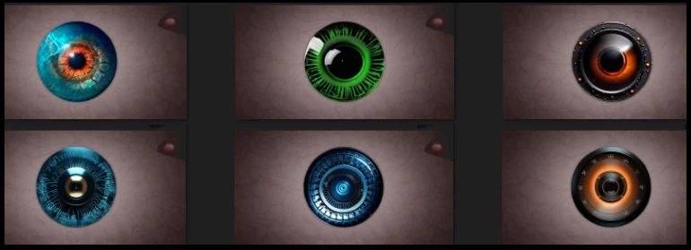 Hyperspace Prism Eyes - Standalone Eyes mod for The Elder Scrolls V: Skyrim Special Edition