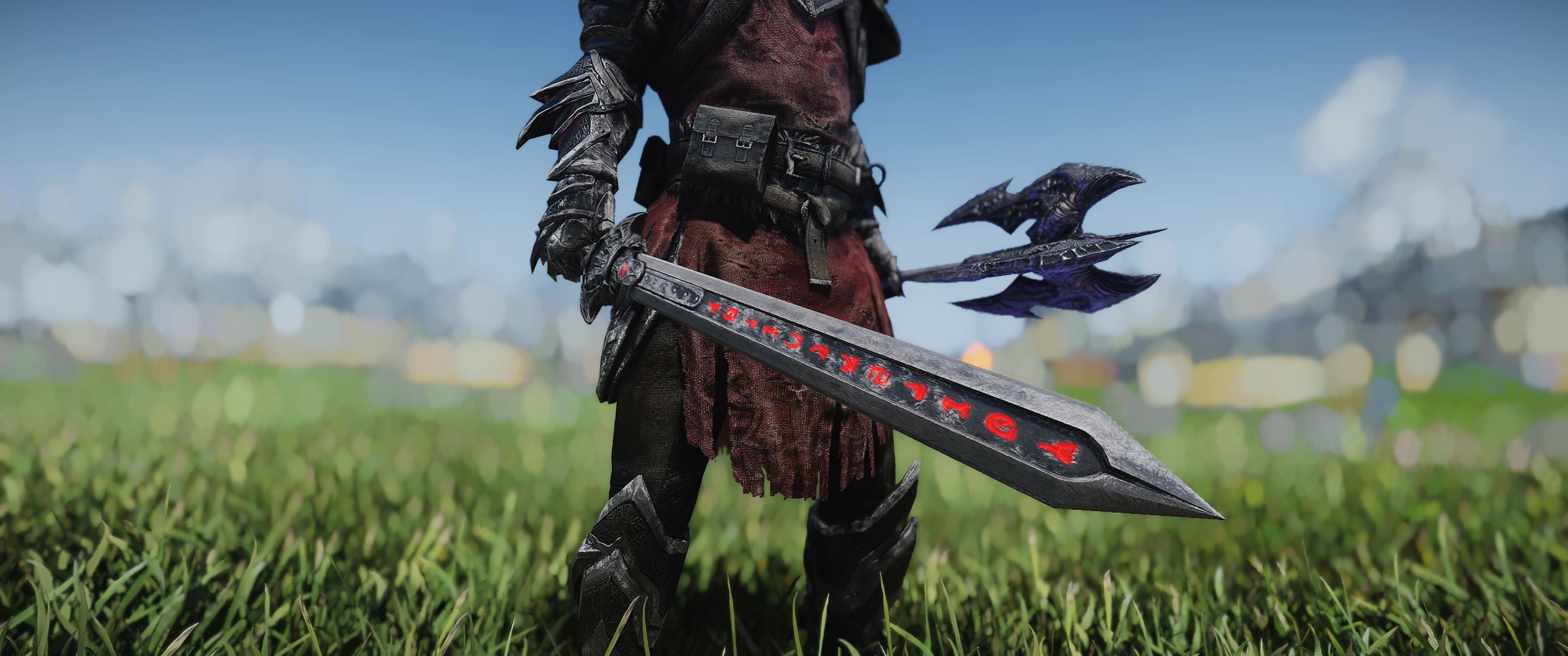 Daedric Armor and Weapon - Multilayer Parallaxed mod for The Elder Scrolls V: Skyrim Special Edition