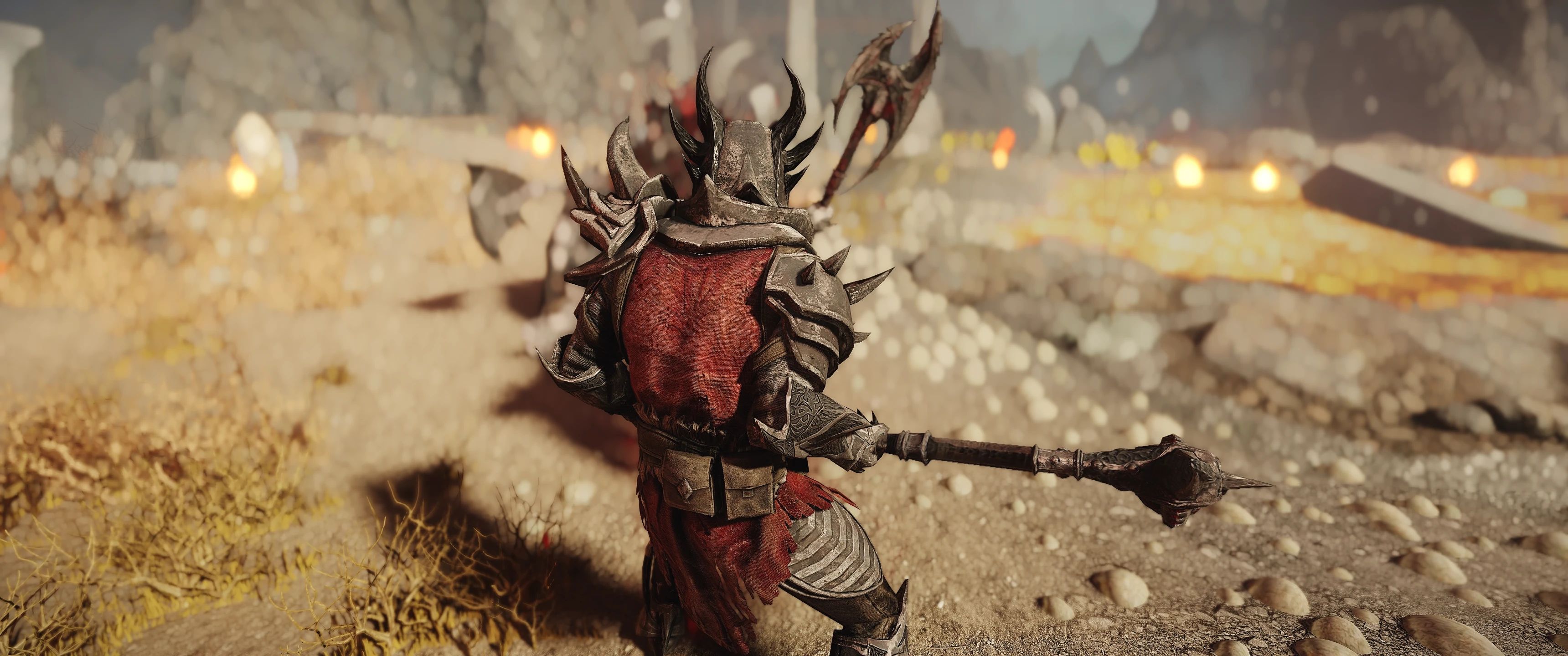 Daedric Armor and Weapon - Multilayer Parallaxed mod for The Elder Scrolls V: Skyrim Special Edition