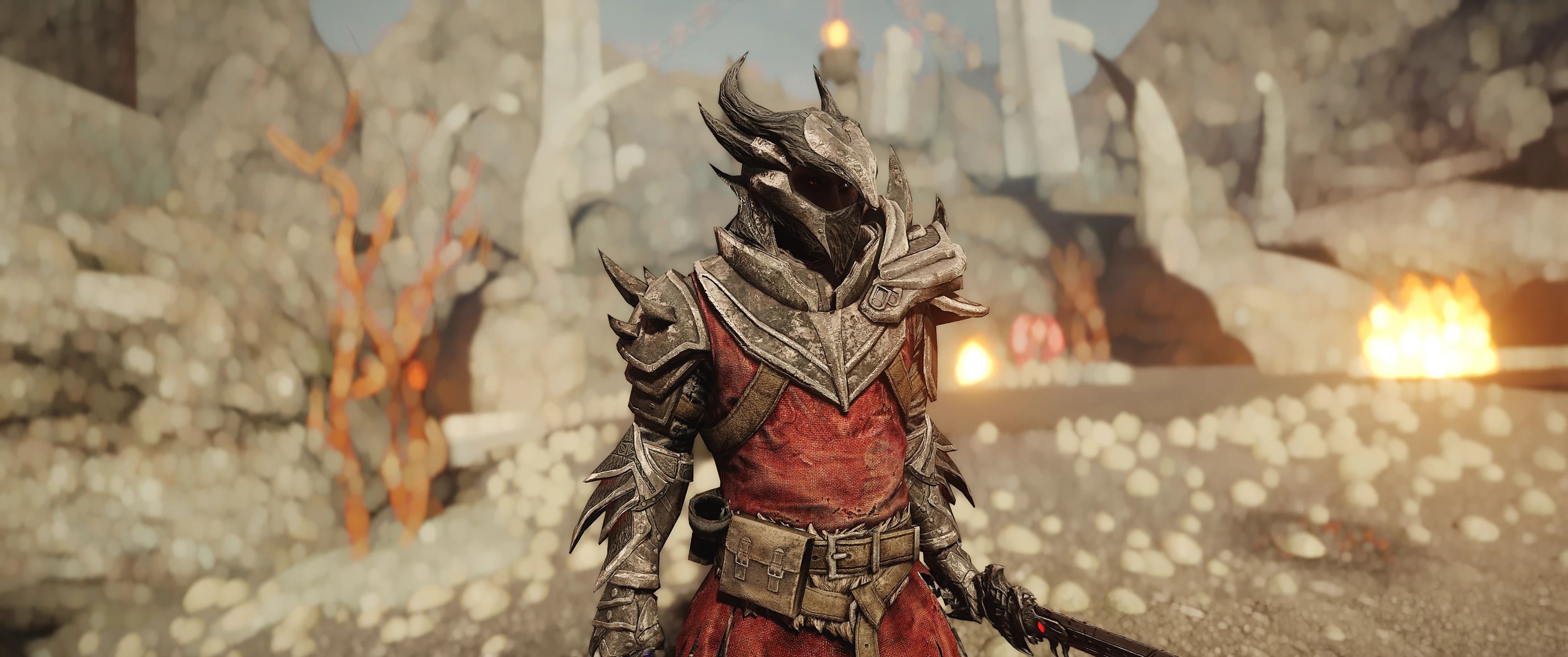 Daedric Armor and Weapon - Multilayer Parallaxed mod for The Elder Scrolls V: Skyrim Special Edition