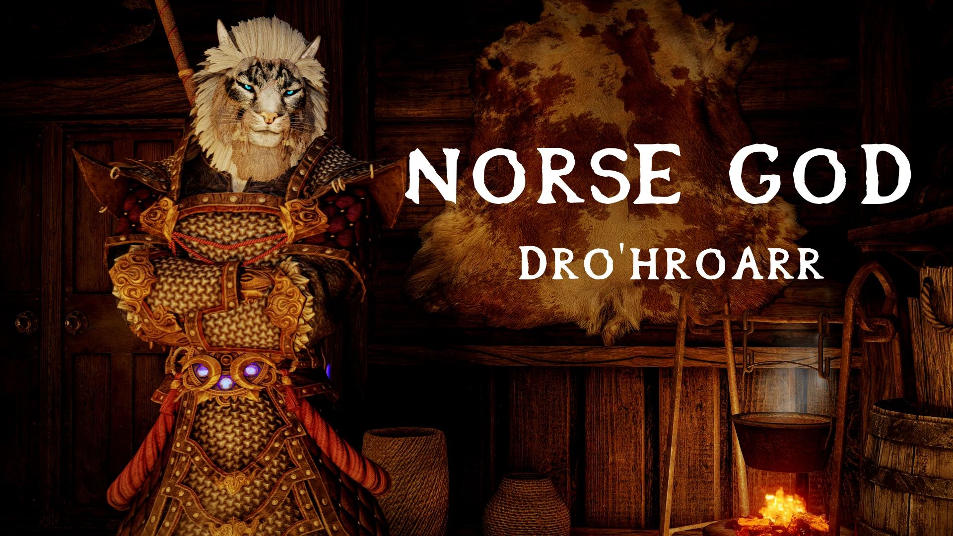Dro'Hroarr The Norse God - High Poly Character Preset - LE mod for Skyrim