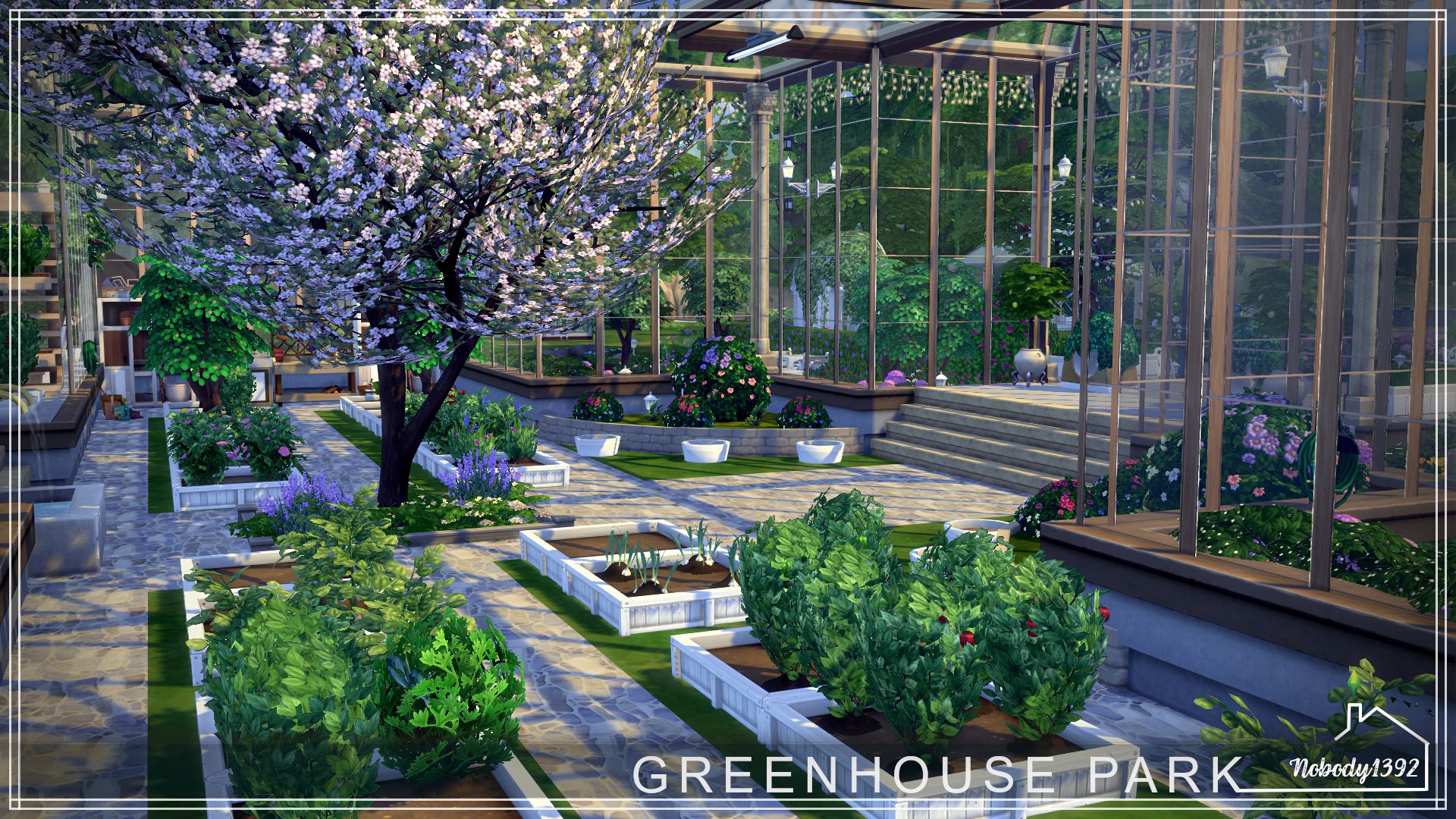 GreenHouse Park(No CC!) mod for The Sims 4 