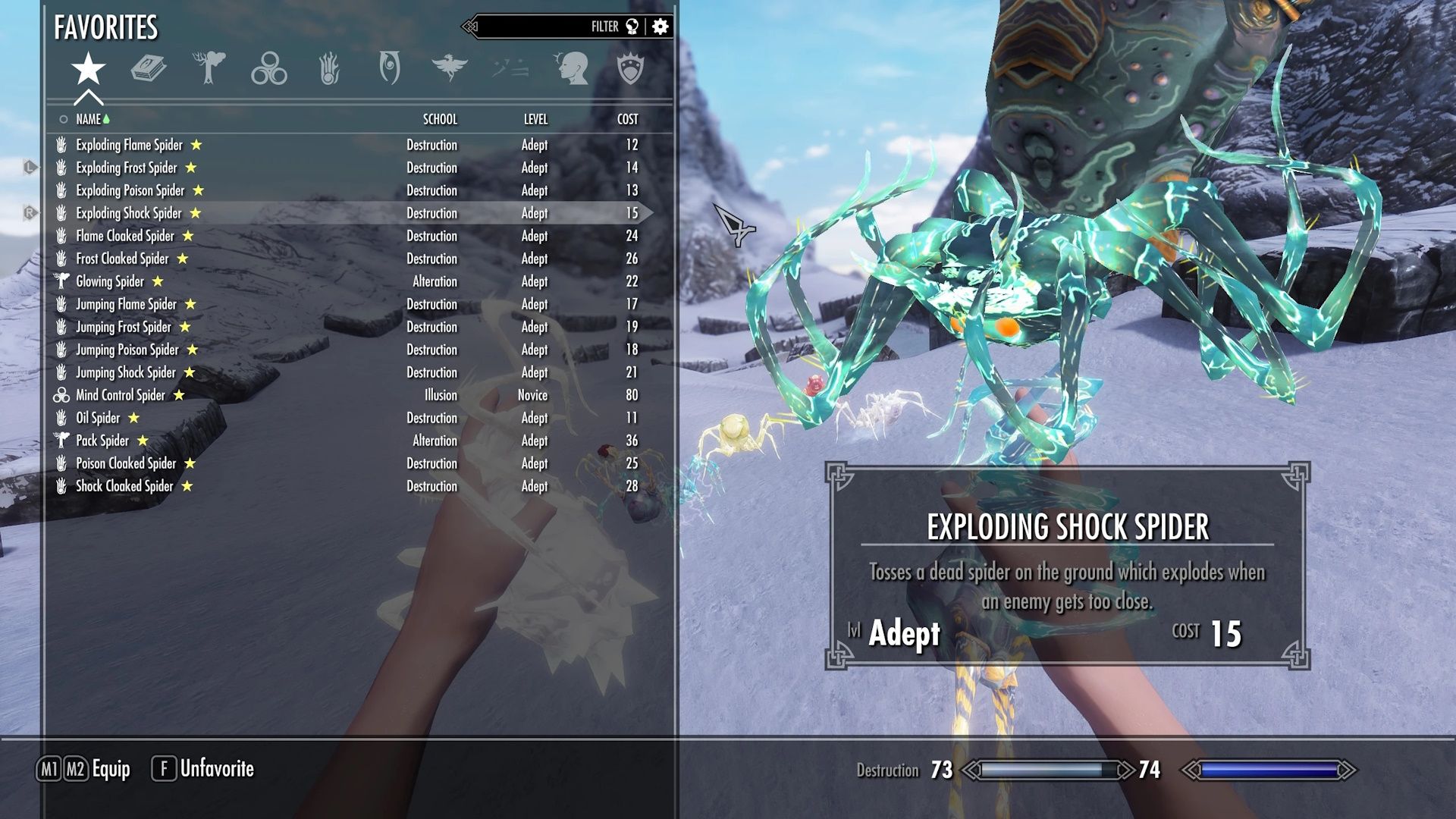 Arachnomancer SSE mod for The Elder Scrolls V: Skyrim Special Edition