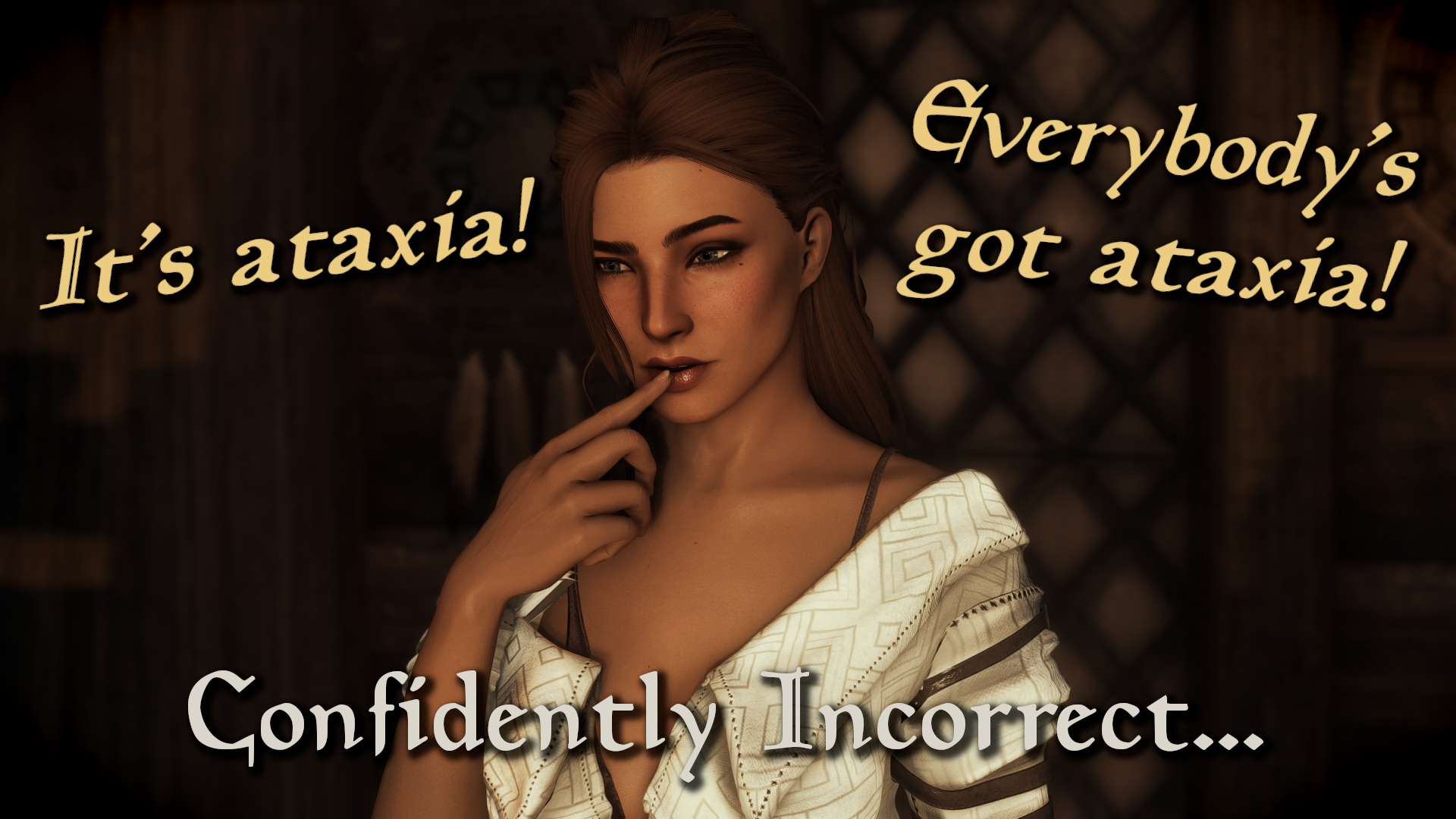 Arcadia - Stop (telling me I have ataxia and the rattles) mod for The Elder Scrolls V: Skyrim Special Edition