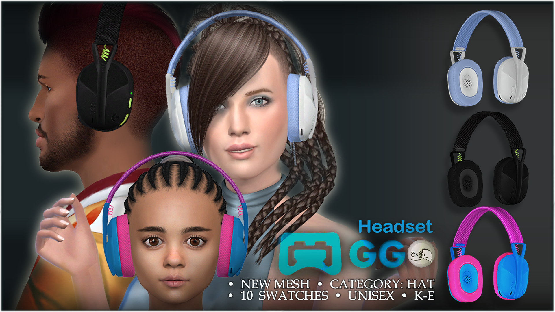 GG- Headphones mod for The Sims 4 