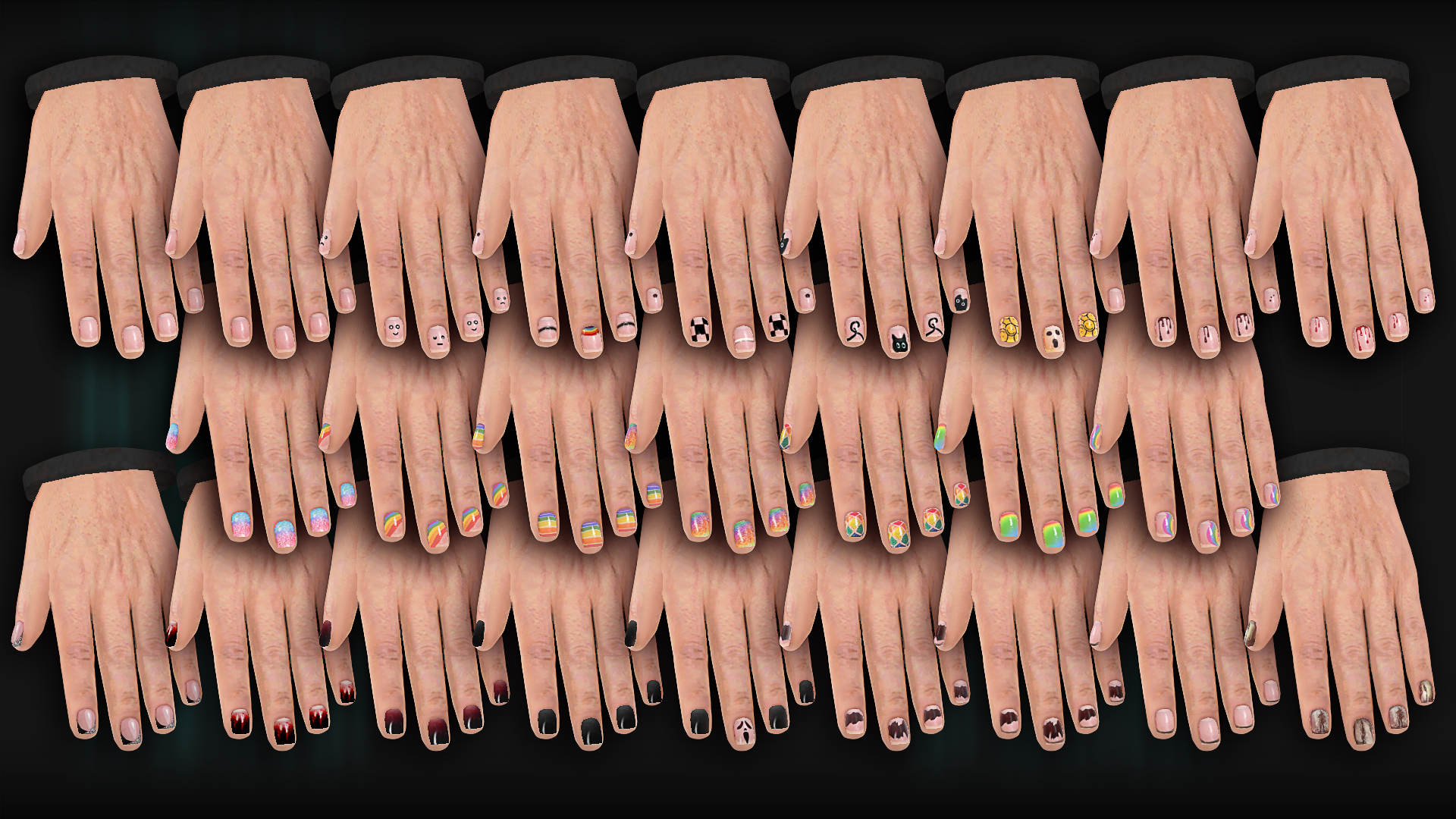 ShortNails_Men-GG01 mod for The Sims 4 
