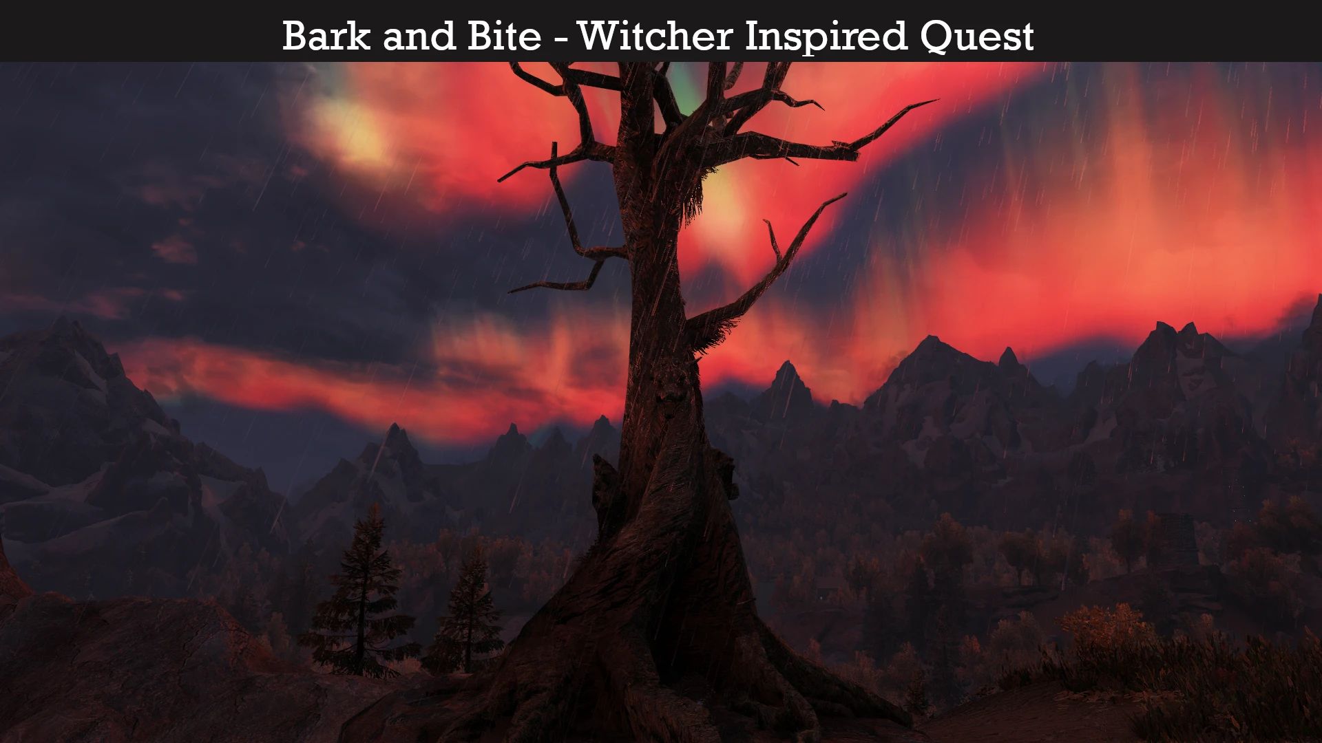 Bark and Bite - Witcher Inspired Quest mod for The Elder Scrolls V: Skyrim Special Edition