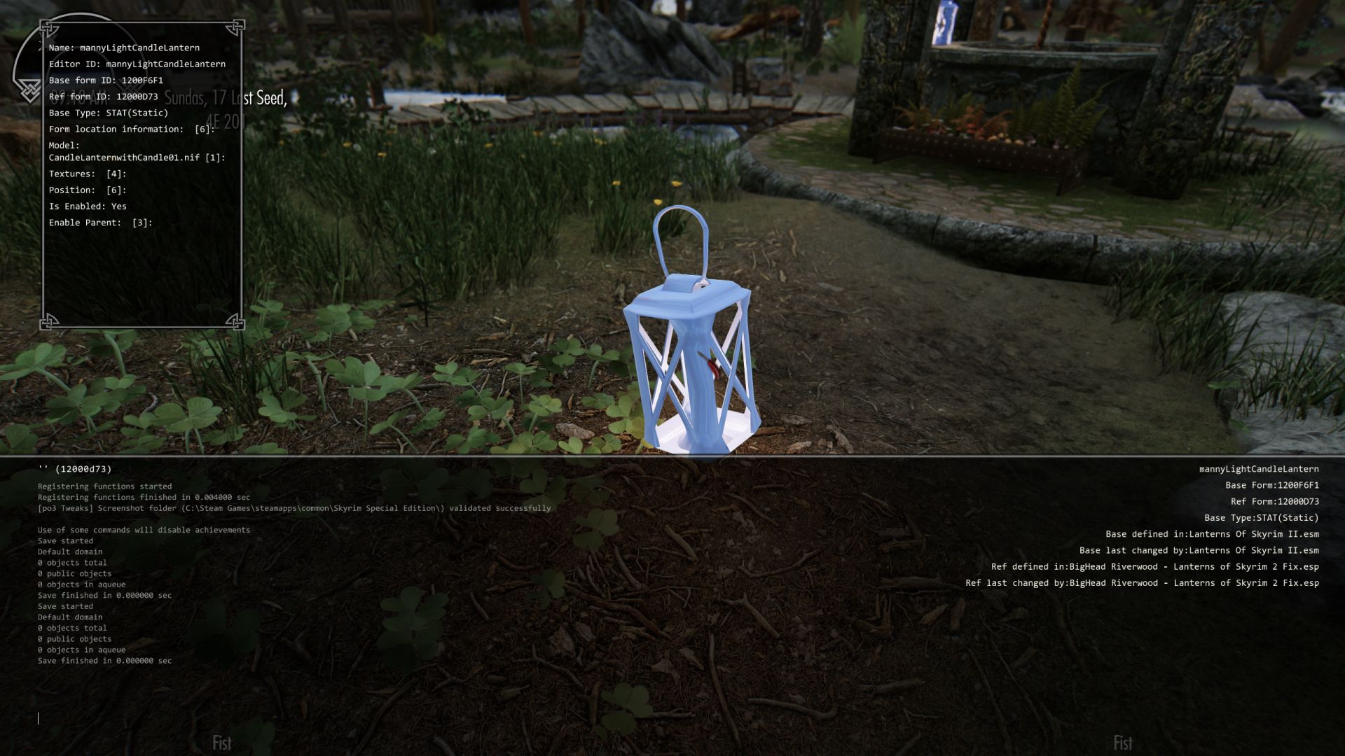 Lanterns of Skyrim 2 - BigHead's Riverwood Floater Fix mod for The Elder Scrolls V: Skyrim Special Edition