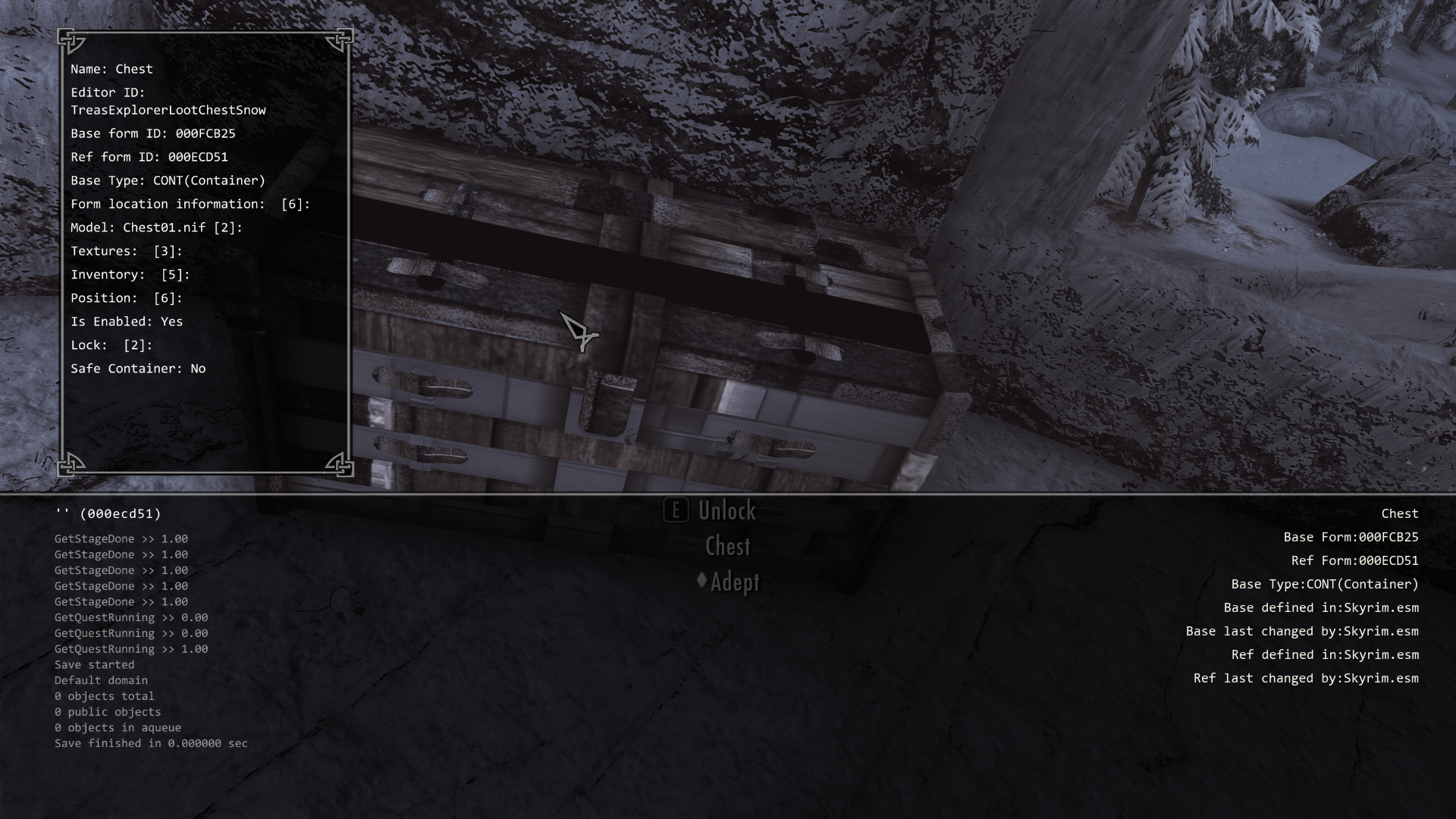 Snow Chest Fixed - SMIM Patch mod for The Elder Scrolls V: Skyrim Special Edition