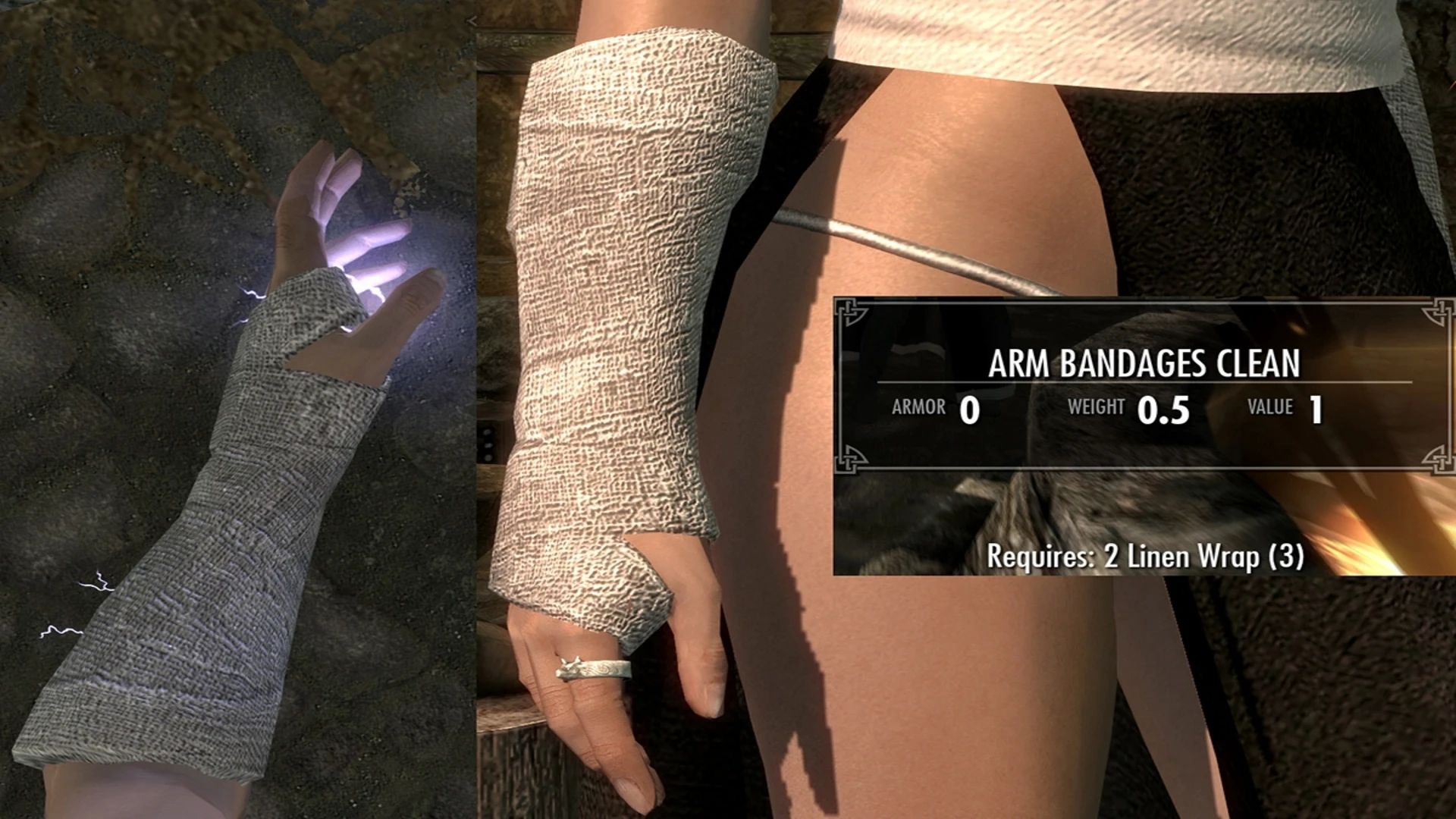 BadMagic Craftable Glove Alternatives mod for The Elder Scrolls V: Skyrim Special Edition