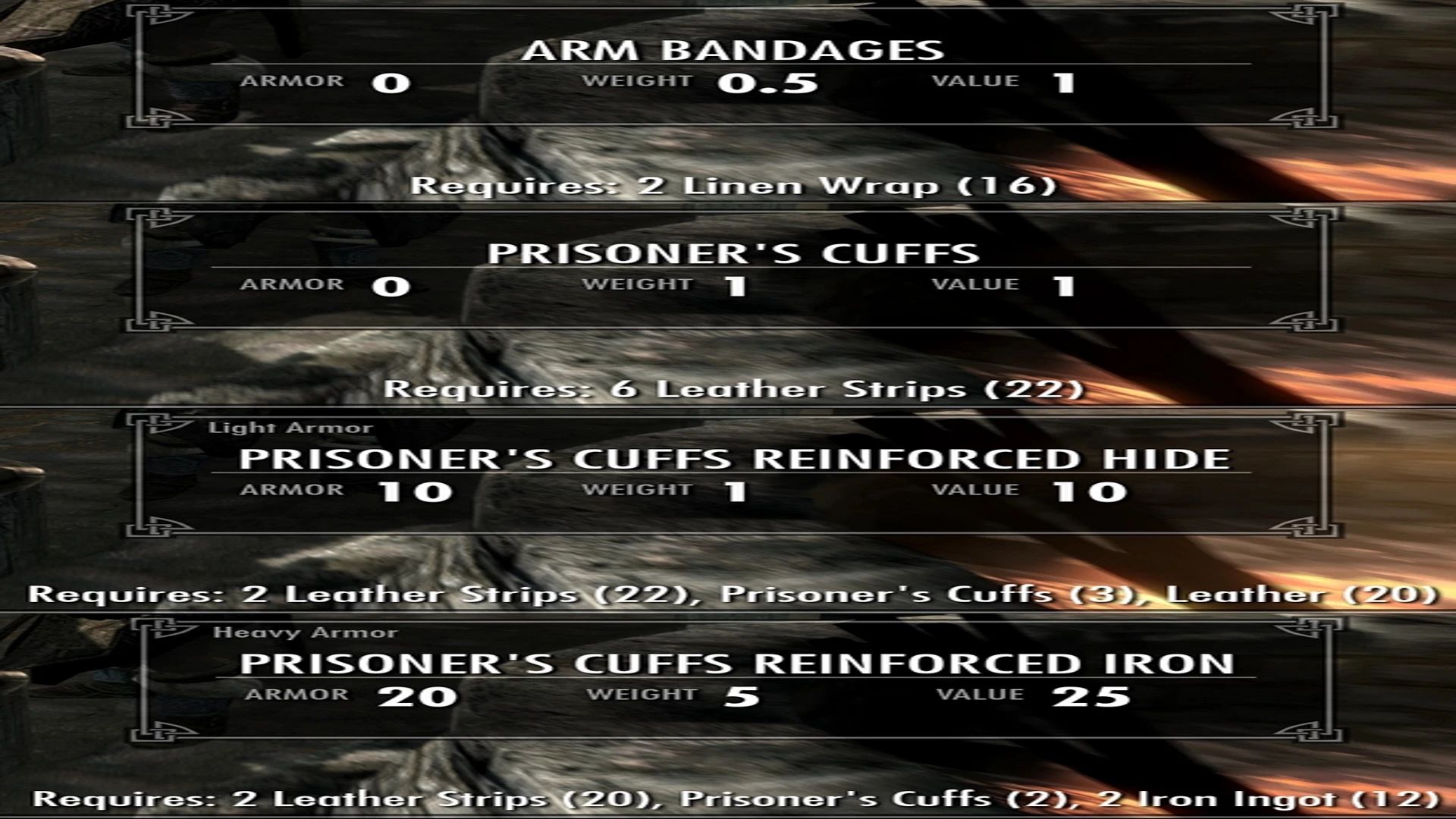 BadMagic Craftable Glove Alternatives mod for The Elder Scrolls V: Skyrim Special Edition