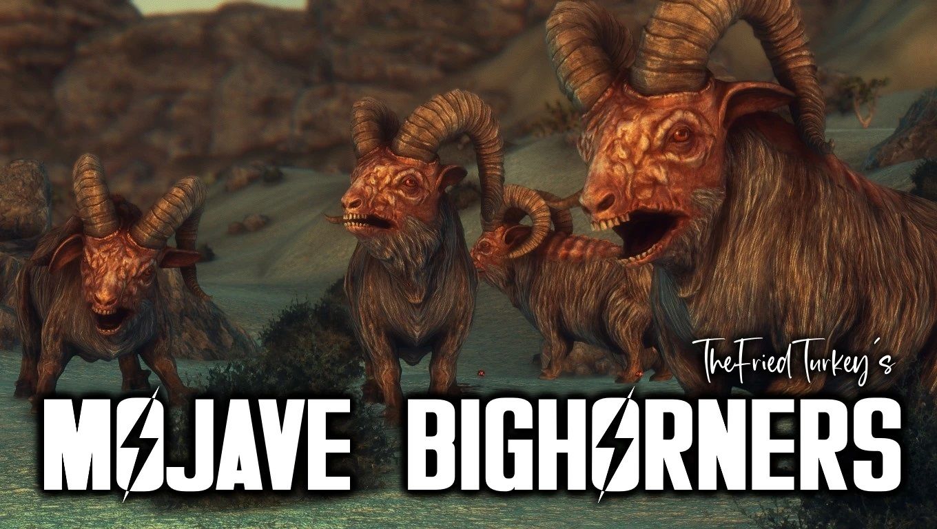 The FriedTurkey's Mojvae Bighorners mod for Fallout: New Vegas