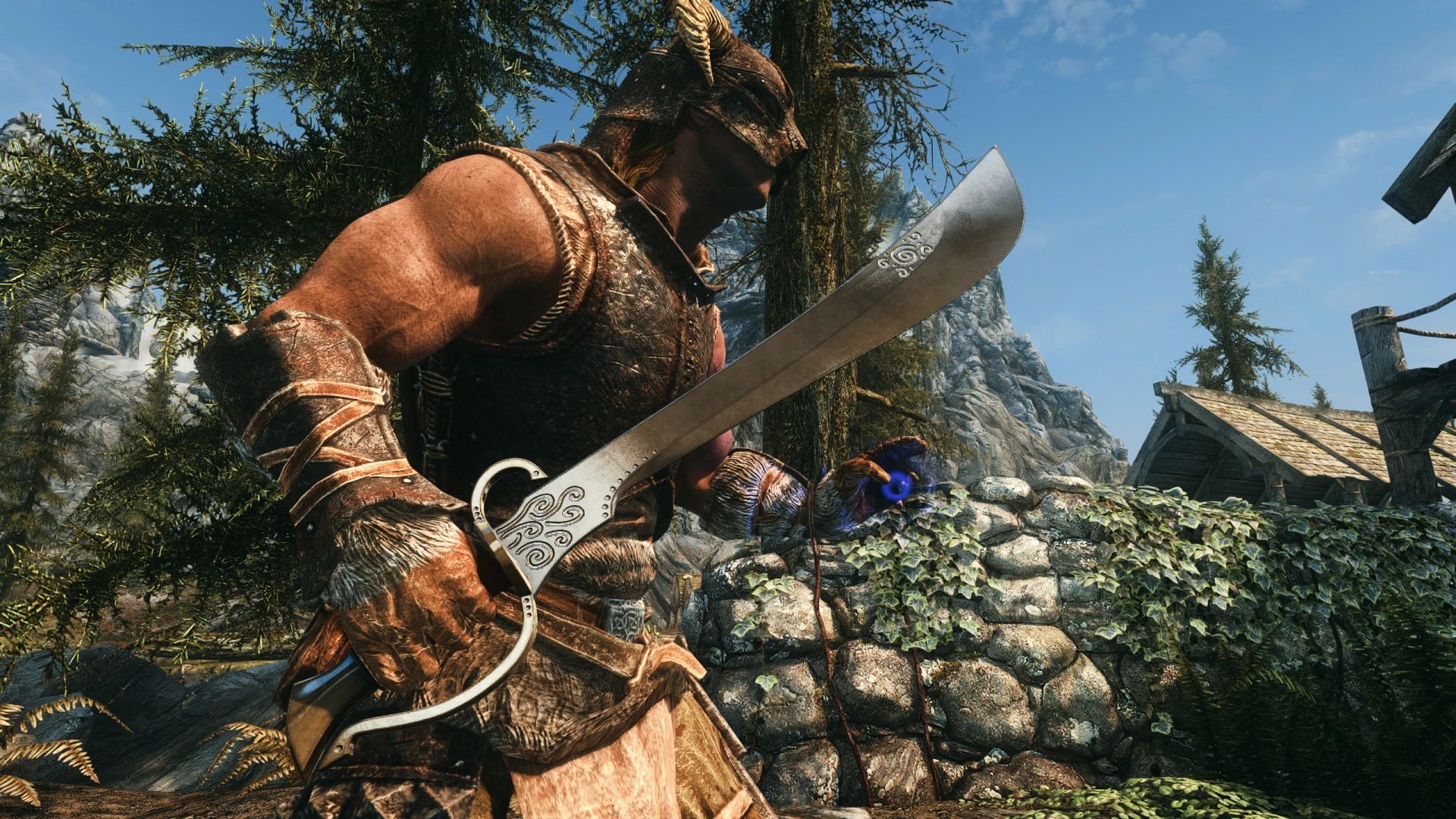 Bound Falchion mod for The Elder Scrolls V: Skyrim Special Edition