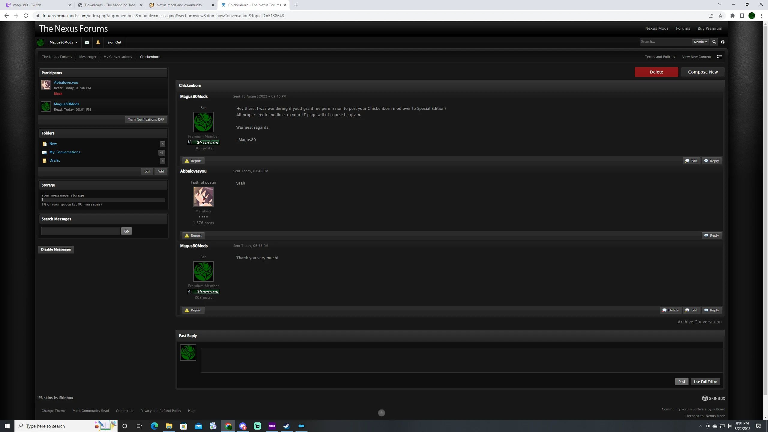 Chickenborn SSE mod for The Elder Scrolls V: Skyrim Special Edition