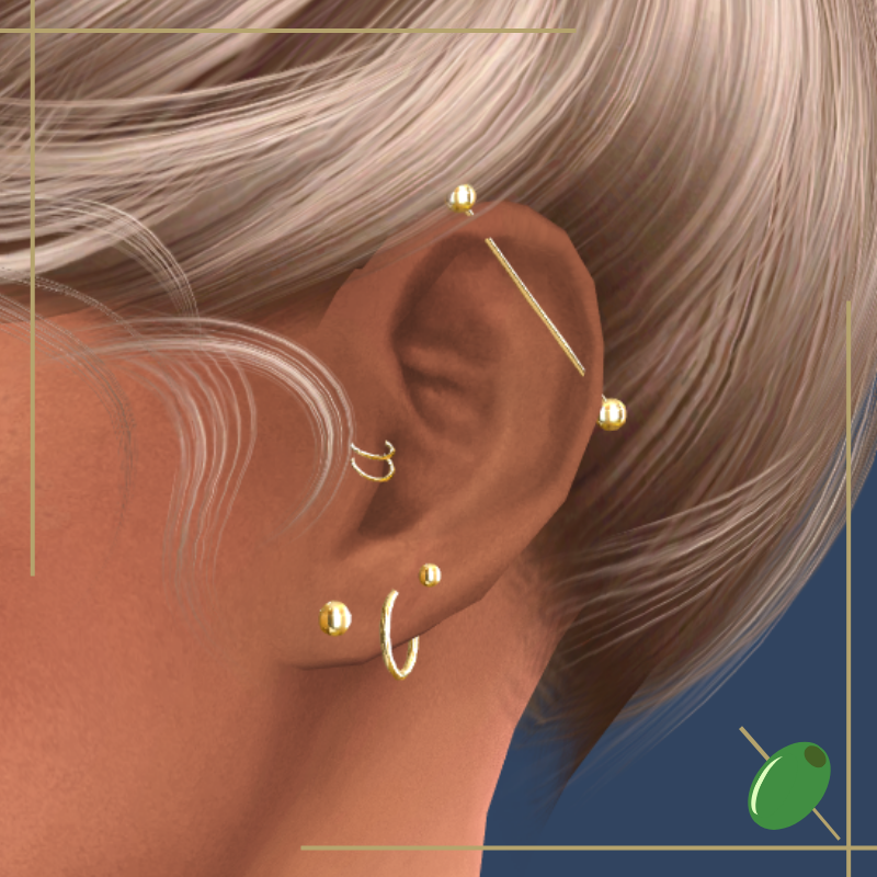 Lana Piercings mod for The Sims 4 