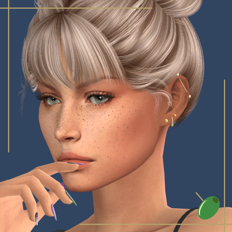 Lana Piercings mod for The Sims 4 