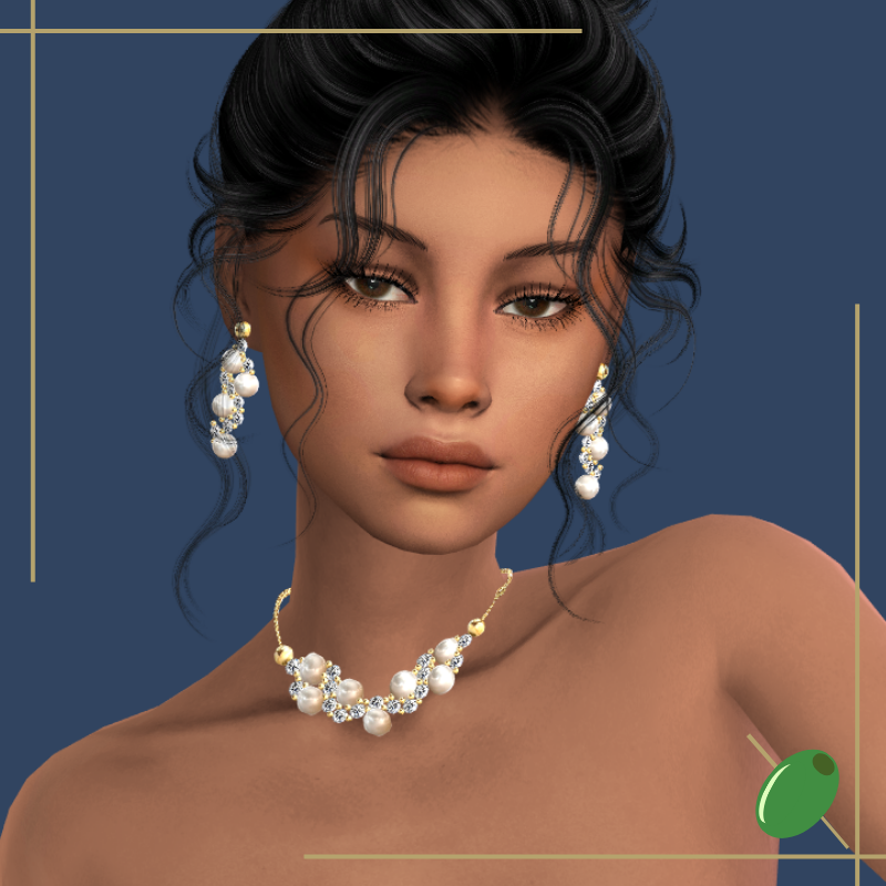 Meredith Bridal Necklace mod for The Sims 4 