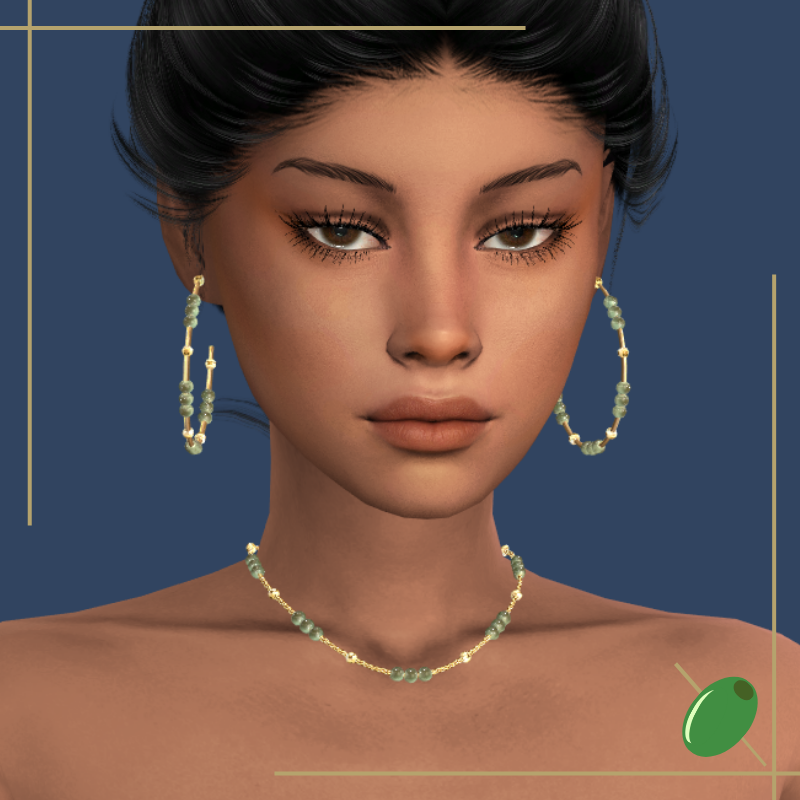 Ina Beaded Necklace mod for The Sims 4 