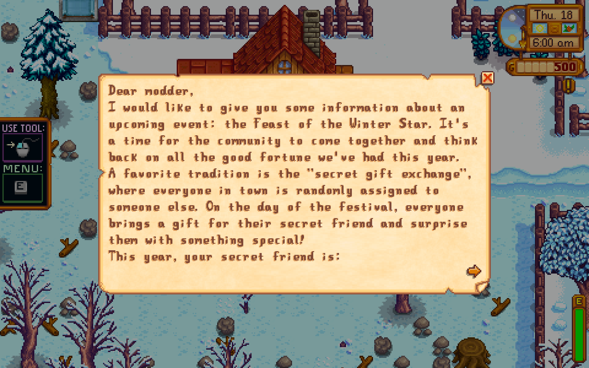 Custom NPC Exclusions mod for Stardew Valley