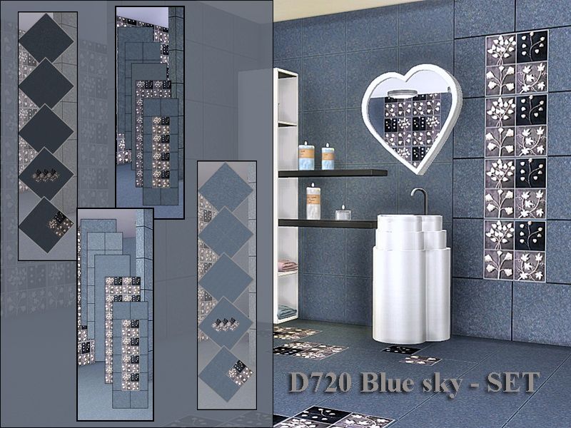 D720 Blue sky - set mod for The Sims 4 
