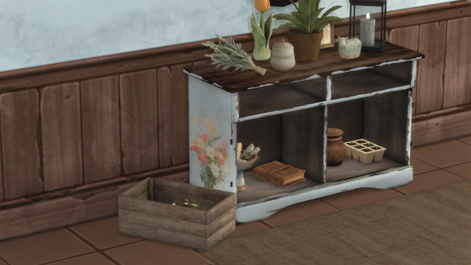 Farmhouse Cabinet mod for The Sims 4 
