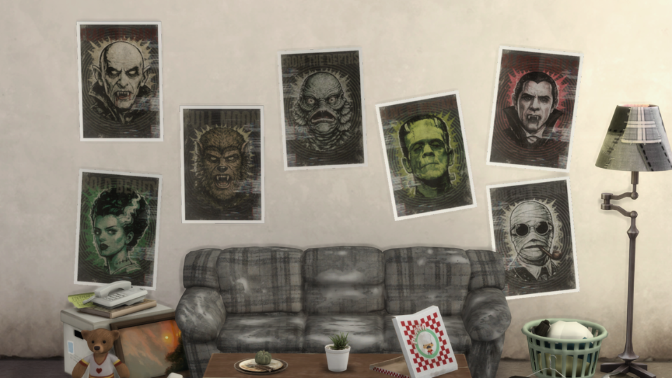 Classical Monsters - Posters mod for The Sims 4 