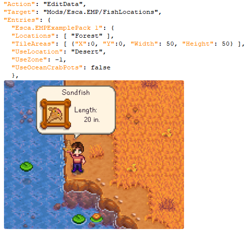 Esca's Modding Plugins (EMP) mod for Stardew Valley