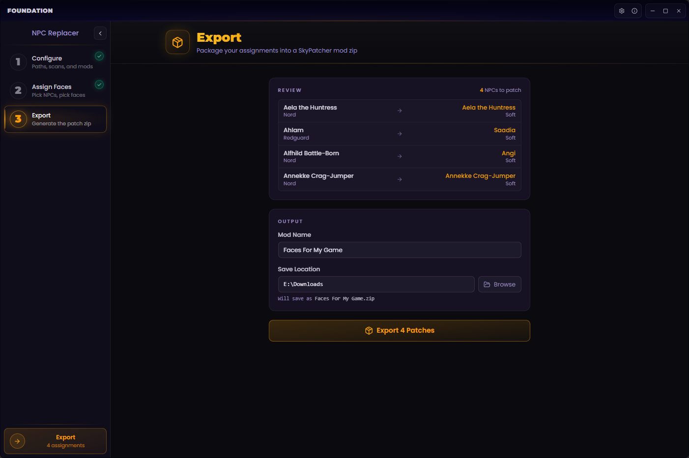 Exclusive - Foundation - Faces mod for The Elder Scrolls V: Skyrim Special Edition