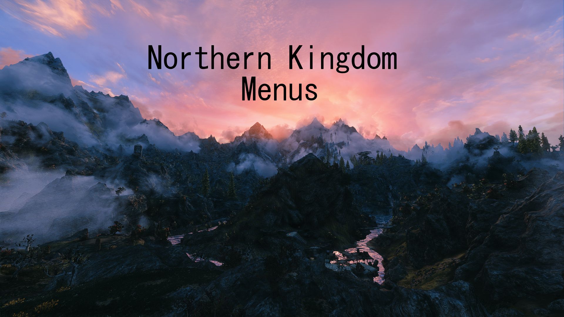Northern Kingdom - Menus and Music AIO mod for The Elder Scrolls V: Skyrim Special Edition