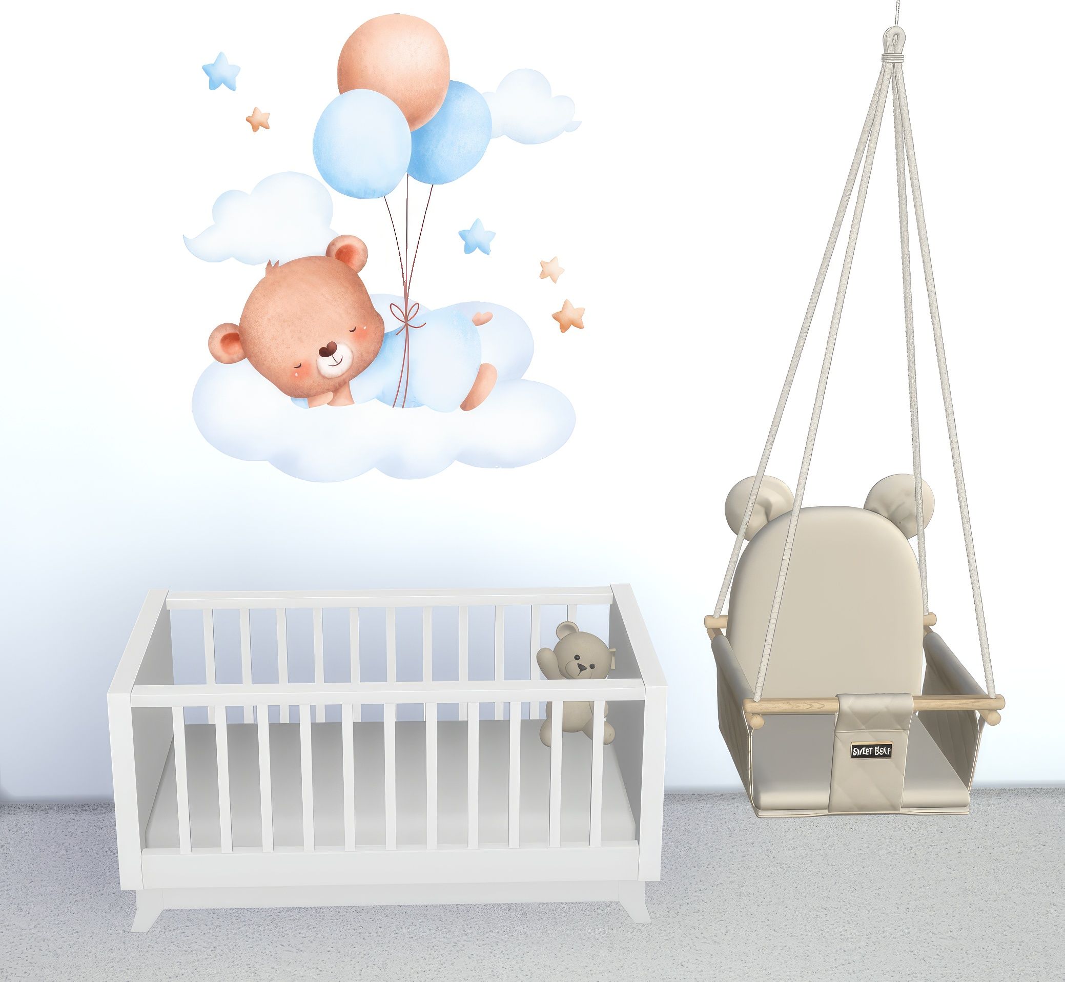 Teddy wall stickers - set mod for The Sims 4 