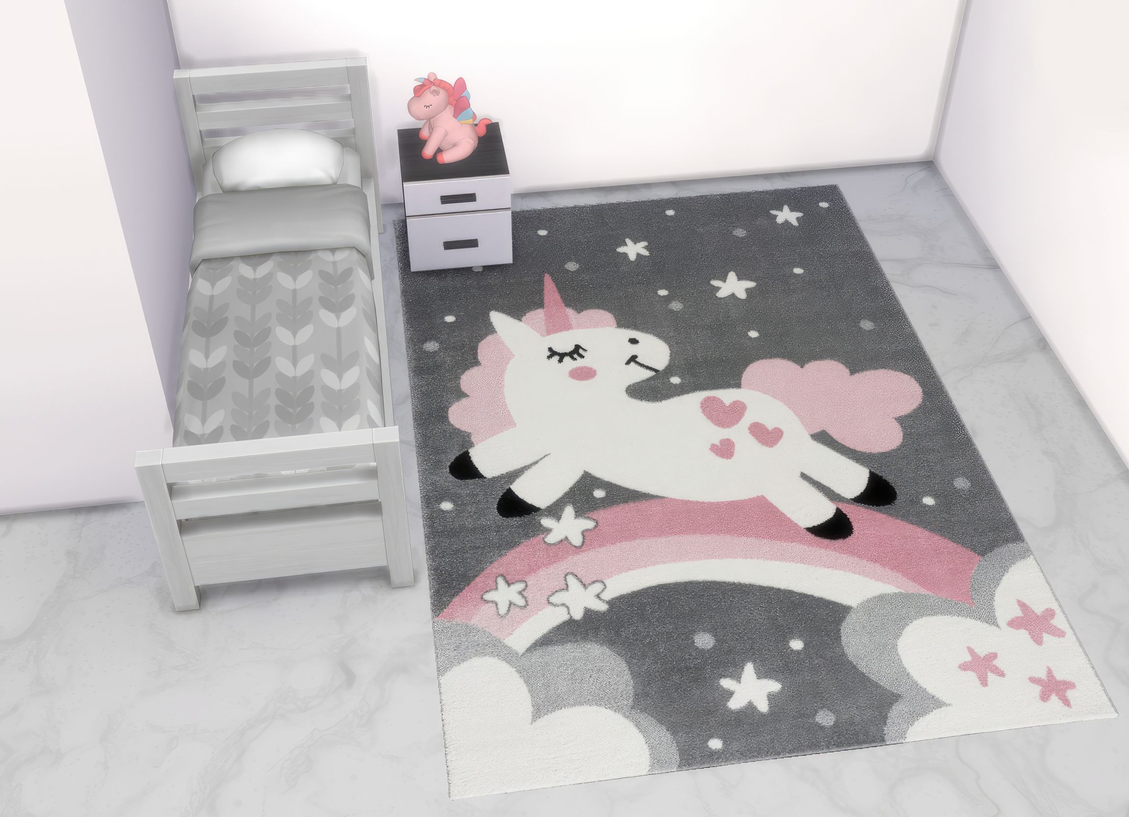 Dreamy unicorn rugs set mod for The Sims 4 