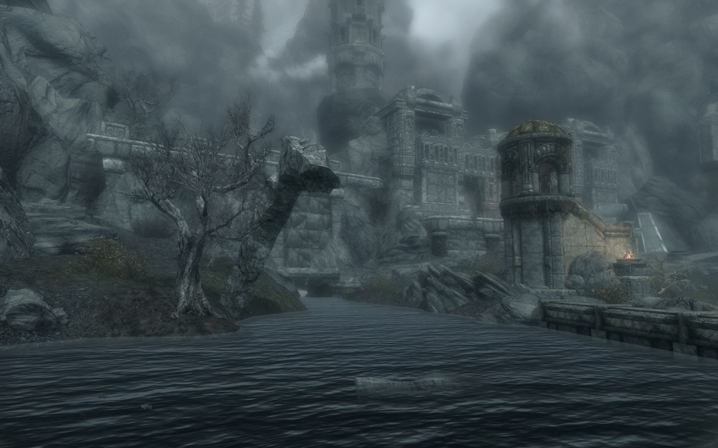Oblivion Gates in Cities mod for The Elder Scrolls V: Skyrim Special Edition