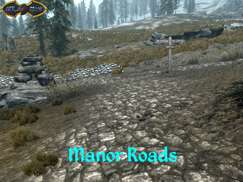 Manor Roads mod for The Elder Scrolls V: Skyrim Special Edition