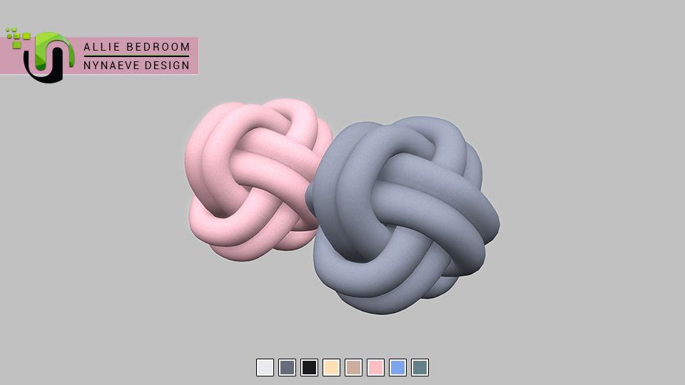Allie Bedroom Decor mod for The Sims 4 