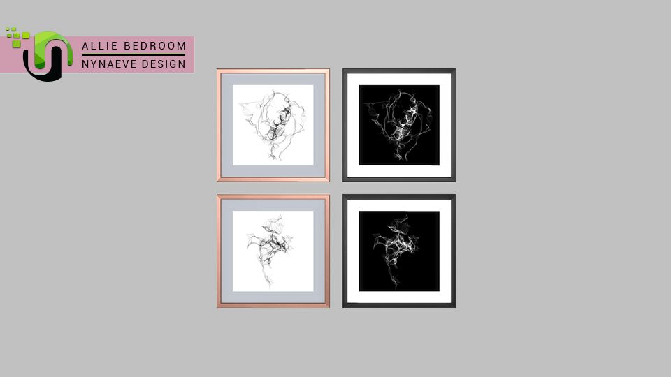 Allie Bedroom Decor mod for The Sims 4 